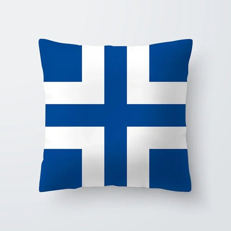 Axyaa Simple Modern Blue Pillowcase for Home Decor