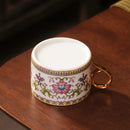 Axyaa Ceramic Enamel Coffee Cup and Saucer Set - Elegant Household Mugs