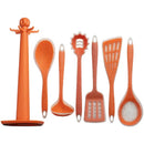 Axyaa Silicone Wooden Handle Kitchenware Set