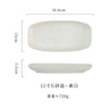 Axyaa Ceramic Sushi & Fish Plate Set - Japanese Style, Commercial Grade Tableware