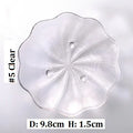 Axyaa Gold Rim Glass Saucer Plates for Tea Coffee Cup - Set of 1