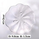 Axyaa Gold Rim Glass Saucer Plates for Tea Coffee Cup - Set of 1