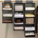 Axyaa Portable Wardrobe Hanging Storage Bag Closet Organizer