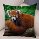 Axyaa Red Panda Print Pillowcase for Cute Wildlife Home Decor