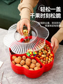 Axyaa Melon Seeds and Nuts Tray for Living Room Snacks and Dim Sum Organizing