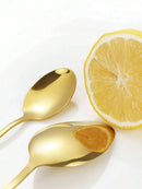 Axyaa Stainless Steel Fork and Spoon Set - Ideal for Home, Restaurant, Wedding, Party