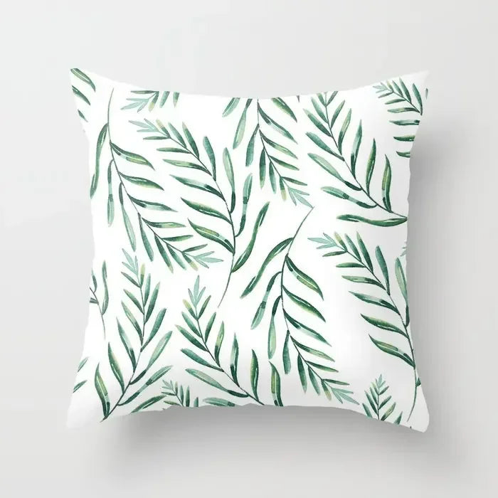 Axyaa Plant Pattern Pillowcase 45*45cm for Home Office Decor