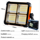 Axyaa Portable Solar LED Flood Light for Camping & Repair, USB Rechargeable Waterproof Lamp