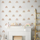 Boho Rainbow Star Nursery Wall Stickers Polka Dot Decals Kids Bedroom Decor by Axyaa.