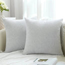 Axyaa Chenille Pillow Cover 45x45cm Soft Luxury Throw Cushion for Living Room
