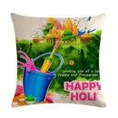 Axyaa Holi Holiday Pillowcase: Vibrant Decor for Home, Office, or Party