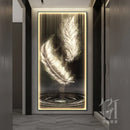Axyaa Feather Art LED Wall Lamp for Modern Home Decor