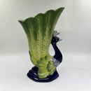 Axyaa Hand-Drawn Peacock Tiki Cocktail Cup - Large Capacity Hawaiian Ceramic Glass