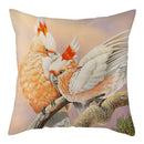 Magpie Print Cushion Cover by Axyaa: Decorative Flora & Fauna Pillowcase for Home