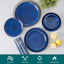 Axyaa Blue Klin Change Glaze Dinnerware Set - 12/18 Piece Plates & Bowls