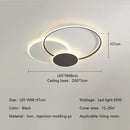 Axyaa Circle LED Ceiling Light Modern Minimalism Dimmable Fixture for Living Room Bedroom