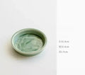 Axyaa Celadon Relief Fruit Nut Jewelry Plate - Elegant Ceramic Snack Dish
