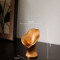 Axyaa Black Gold Resin Handicrafts Fish-tail Vase Home Decor