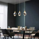 Axyaa Crystal Chandelier Ceiling Pendant Lights for Modern Loft Bedside Luxury Decor