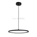 Axyaa Modern Disc LED Chandelier - Minimalist Nordic Design for Living Room & Study