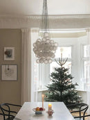 Axyaa Glass Balloon Chandelier: Modern Nordic Lamp for Staircase, Living Room & Dining Room