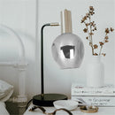 Axyaa Smoke Grey Glass Lamp Shade in Wine Cup Shape