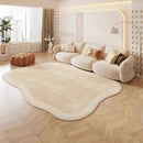 Axyaa Plush Cream Style Area Rug for Bedroom and Living Room Décor