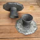 Axya Vintage Lace Iron Tray Retro Footed Dessert Table Decoration Photo Prop