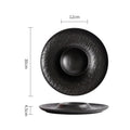 Axyaa Stone Patterned Ceramic Dinner Pasta Salad Dessert Sashimi Plates Molecular Cuisine Tableware.