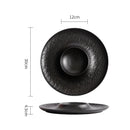 Axyaa Stone Patterned Ceramic Dinner Pasta Salad Dessert Sashimi Plates Molecular Cuisine Tableware.