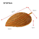 Axyaa Rattan Fruit Plate - Multipurpose Woven Animal Style Storage Tray