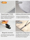 Axyaa Modern Nordic Silk Fabric LED Pendant Light, Vertigo Luminaire Chandelier for Living Room & Bedroom