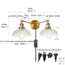 Axyaa Vintage Loft Art Glass Wall Lamp for Study Coffee Bar Stairway