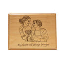Axyaa Custom Vintage Wooden Photo Frames for Personalized Couple Gifts