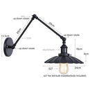 Axyaa Industrial Rustic LED Wall Sconce Lamp for Hallway and Bedroom