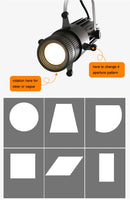 Axyaa Square LED Track Spotlights for Art Gallery, Museum, Church - Adjustable Brightness
