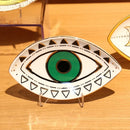 Axyaa Ceramic Evil Eye Jewelry Tray for Rings Necklaces Earrings Home Decor
