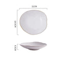 Axyaa Ceramic Dinner Plate Set B: Soup, Pasta, Steak, Sushi Dishes, Salad Bowls, Trays