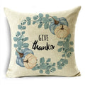 Big Blue Pumpkin Bike White Pillowcase Set for Home Decor - Axyaa