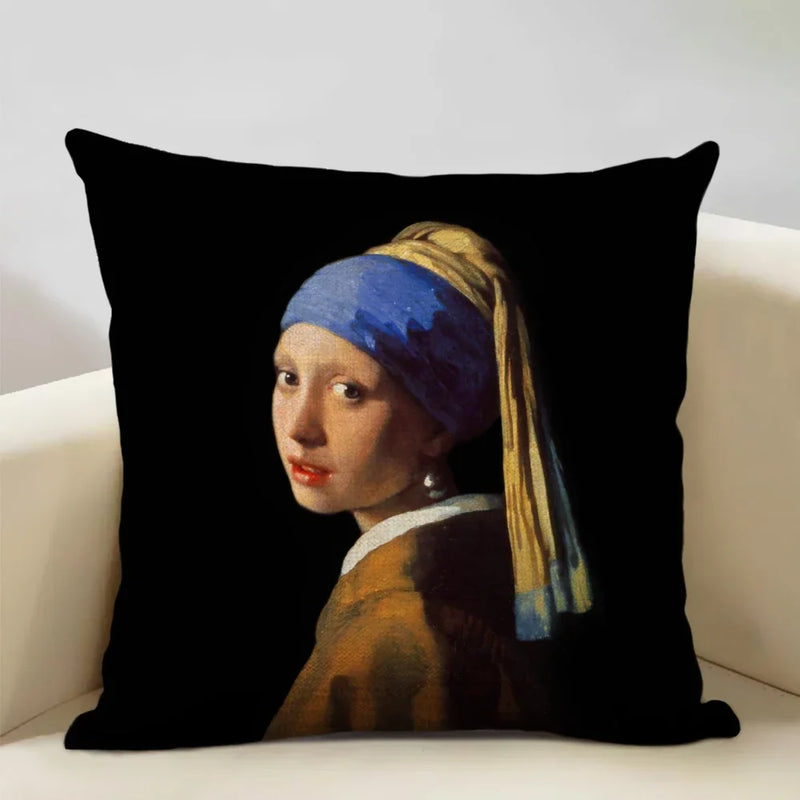 Elegant Axyaa 45x45cm Print Cushion Cover for Home, Hotel, Office Décor