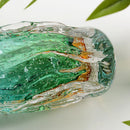 Axyaa Glass Vase: Living Room Floral Decor, Dining Table Centerpiece