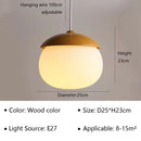 Axyaa Nut-Shaped Glass Pendant Light - Modern Nordic Design