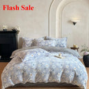 Axyaa High Gram Milk Fleece Bed Four-Piece Set - Light Luxury Style