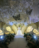 Luminous Flower Lamp LED White Lace Decor for Wedding & Party Events by Axyaa