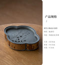 Axyaa Bamboo Tea Tray Pot Holder Set Water Base Storage Tea Furniture