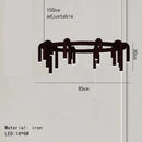 Axyaa Nordic Iron LED Chandelier: Creative Home Decor Lighting Fixture