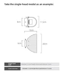 Axyaa Luxury LED Wall Lamp: Italian Minimalist Style for Bedroom, Living Room, Stairs