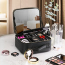 Axyaa Waterproof Makeup Travel Bag with Brush Compartment & Handle for Women