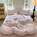 Axyaa Queen Size Strawberry Bedding Set: Duvet Cover, Bed Sheet, Pillowcase