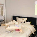 Axyaa Brushed Cotton Bedding Set with Sheets and Pillowcases